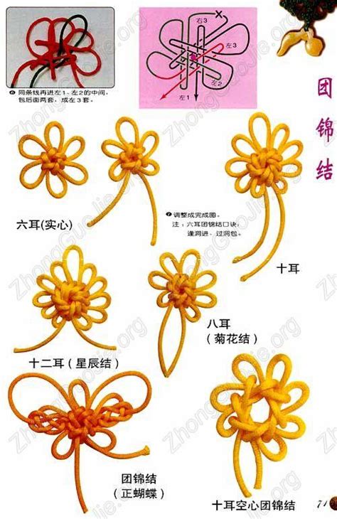 繡球結|清爽中國結串珠手鍊編法圖解